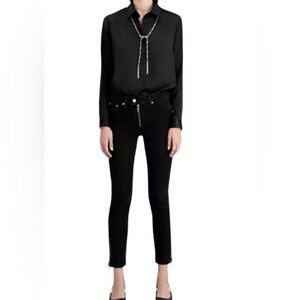 The Kooples Jet Black Women's Skinny Jeans. Worn once